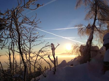 12 Gipfeltour Fichtelgebirge im Winter